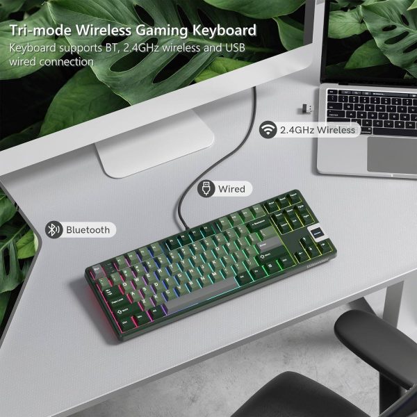 Womier QK87 TKL Wireless Gaming Keyboard QMK VIA-5