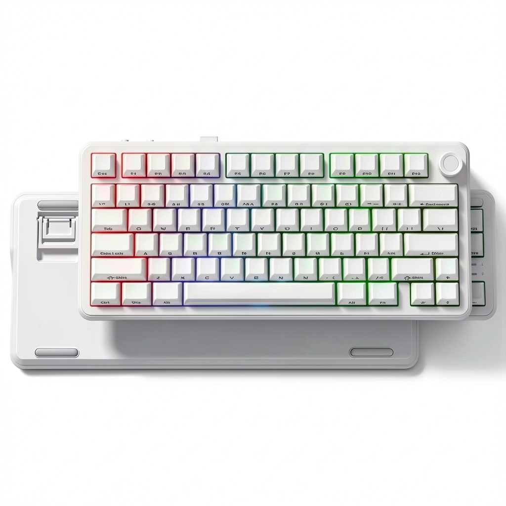 Womier L75 keyboard on a modern desk setup