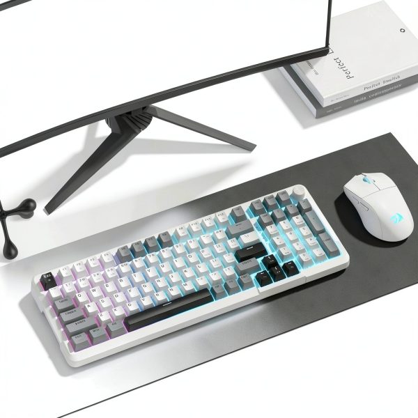 Redragon K742 Wireless Mechanical Keyboard with Knob Gaming-1