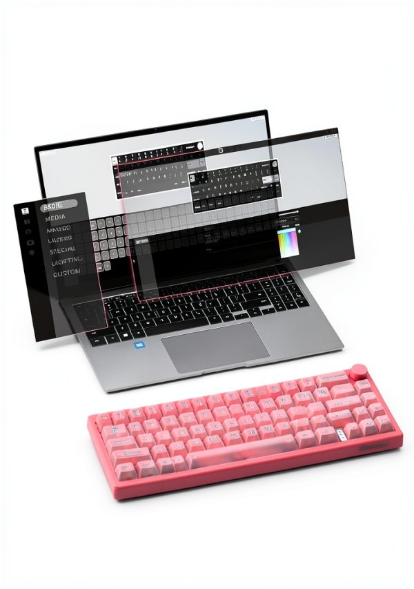 Womier VK66 Pro 65 Gaming Keyboard QMK VIA Hot Swappable-5