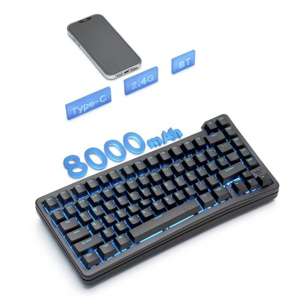 Womier SK75 HE Aluminum Hall Effect Gaming Keyboard Wireless-4