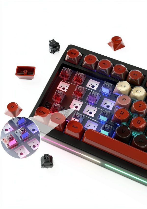 Womier MT75 Wireless Mechanical Keyboard 75 Layout Knob-6