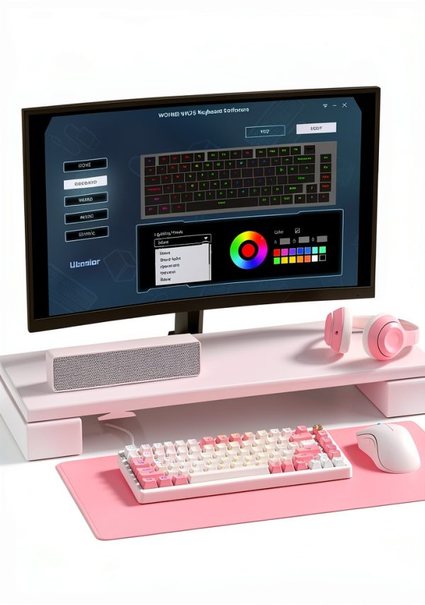 Womier VK75 75 Mechanical Keyboard Pink Hotswap RGB Gaming-7