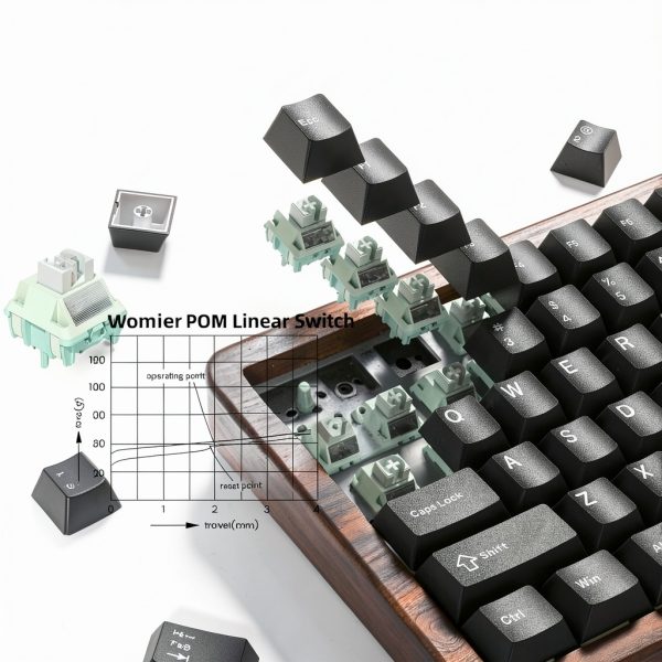 Womier WD75 V2 Wood Mechanical Keyboard Wireless Gaming-3