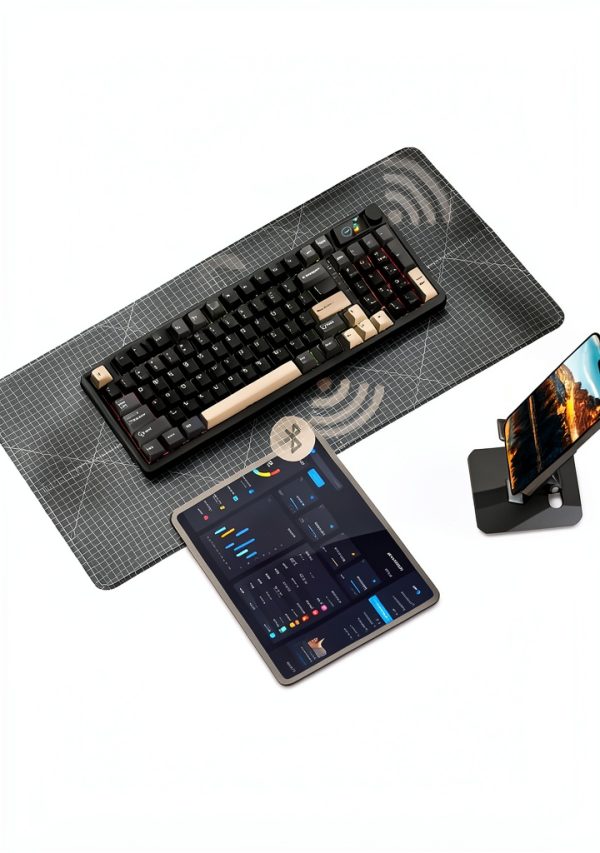 Womier M98 Wireless Mechanical Keyboard RGB Backlight Knob-4