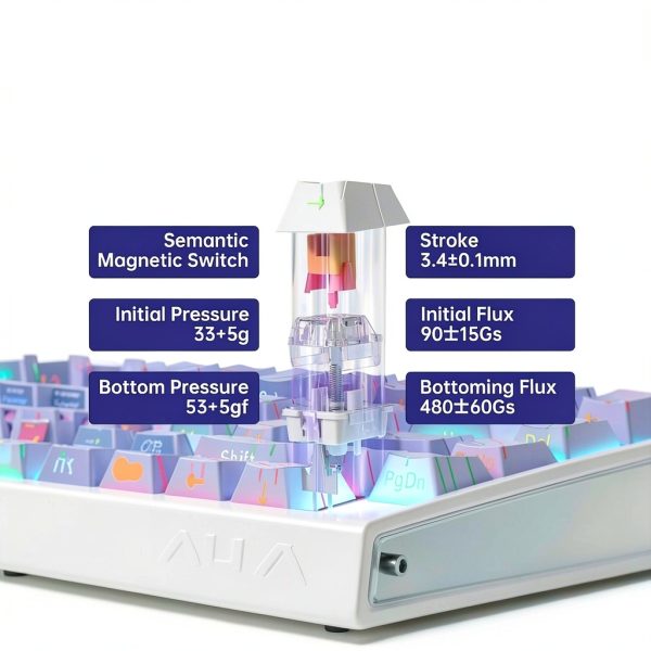 AULA Hero68 HE Gaming Keyboard Hall Effect RGB Customizable-3