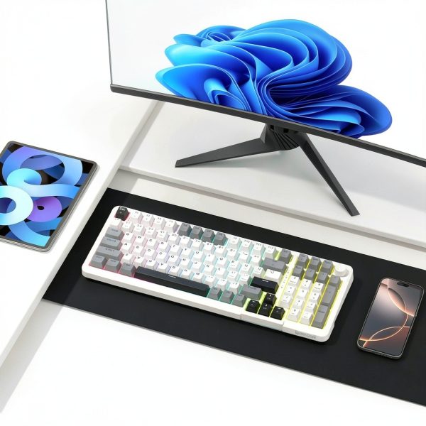 Redragon K742 Wireless Mechanical Keyboard with Knob Gaming-6