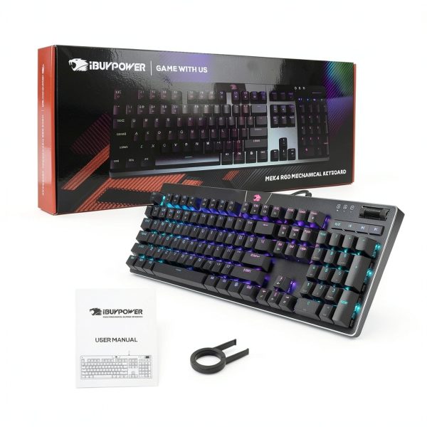 iBUYPOWER MEK 4 RGB Mechanical Gaming Keyboard Brown-4