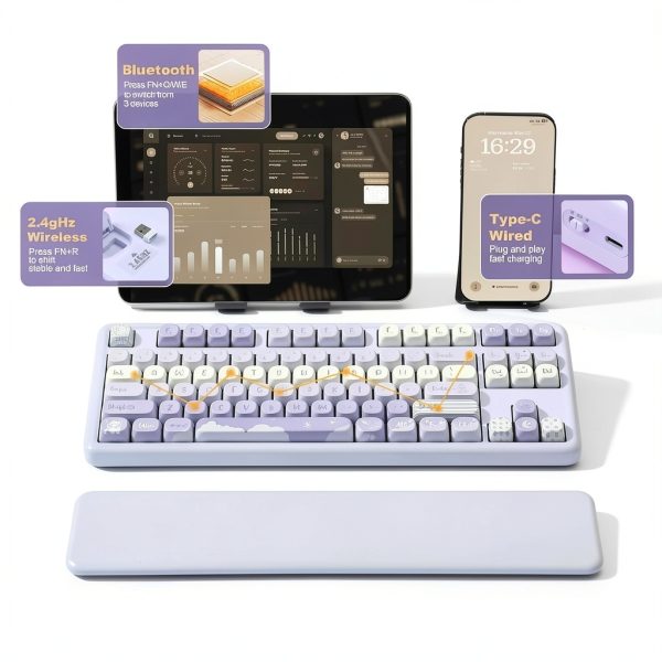 Wikistore B87 Wireless Mechanical Keyboard Hot Swap RGB-3