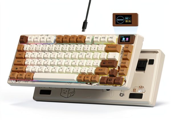 Womier S K80 75% Wired Keyboard Color Display Mechanical-0