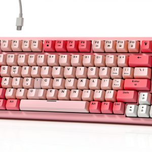 Womier VK75 75 Mechanical Keyboard Pink Hotswap RGB Gaming-0