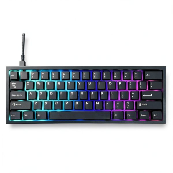 CyberPowerPC CK60 60% RGB Mechanical Gaming Keyboard Black-1