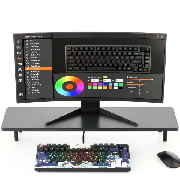 Womier S K80 75 Mechanical Keyboard RGB Multimedia Screen-5