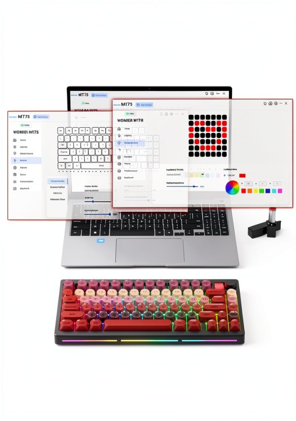 Womier MT75 Wireless Mechanical Keyboard 75 Layout Knob-8