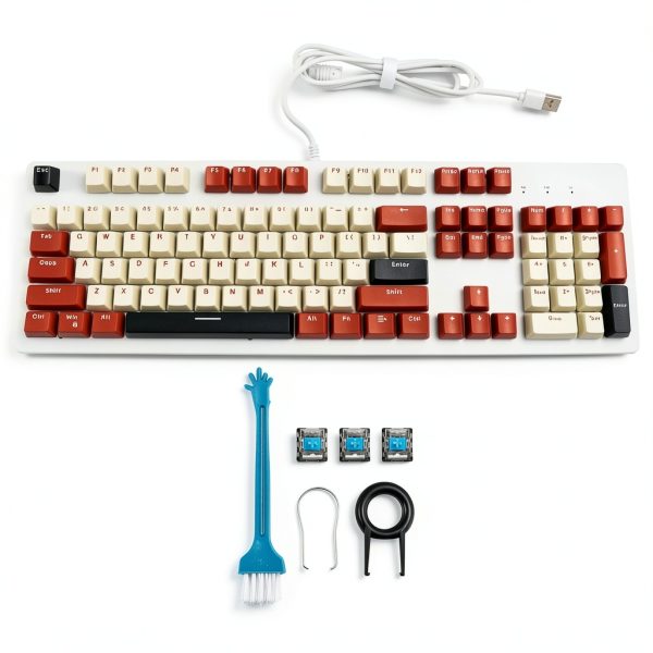 Topteng 104 Key Hot Swappable Mechanical Keyboard RGB Gaming-0