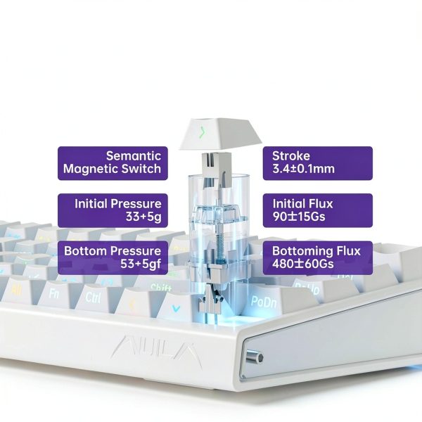 AULA Hero68 HE Gaming Keyboard Hall Effect Mag Switches RGB-2