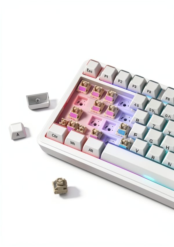 Womier L75 Wireless Mechanical Keyboard 75% Gaming Office-6