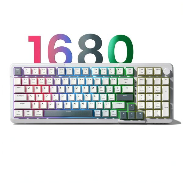 Redragon K742 Wireless Mechanical Keyboard Knob Gaming-1