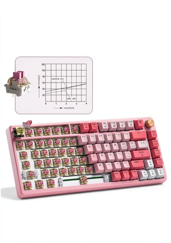 Womier VK75 75 Mechanical Keyboard Pink Hotswap RGB Gaming-2