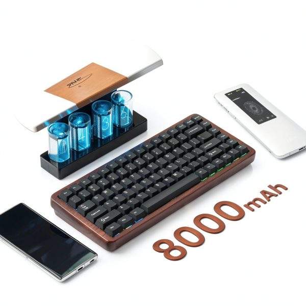 Womier WD75 V2 Wood Mechanical Keyboard Wireless Gaming-4