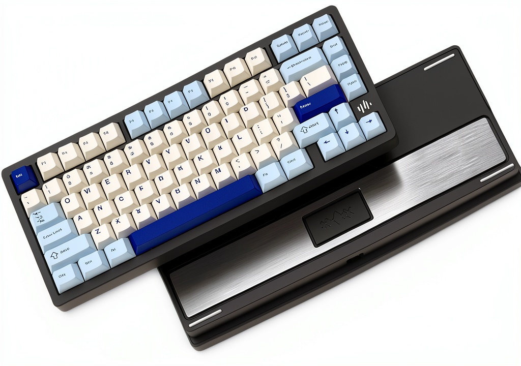 Womier RD75 Pro keyboard on a desk with RGB lighting