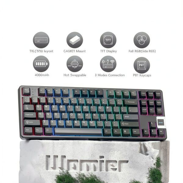 Womier QK87 TKL Wireless Gaming Keyboard QMK VIA-1