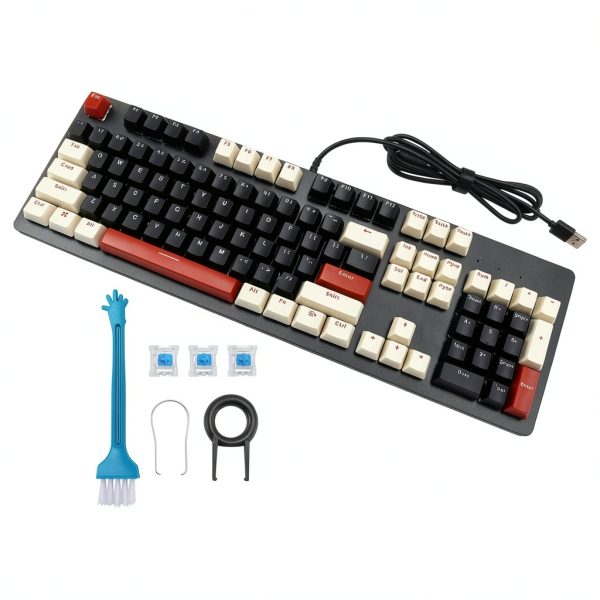 Topteng 104 Key Hot Swappable Mechanical Keyboard RGB Gaming-1