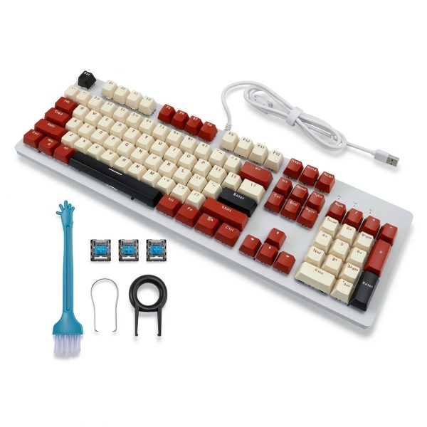Topteng 104 Key Hot Swappable Mechanical Keyboard RGB Gaming-1