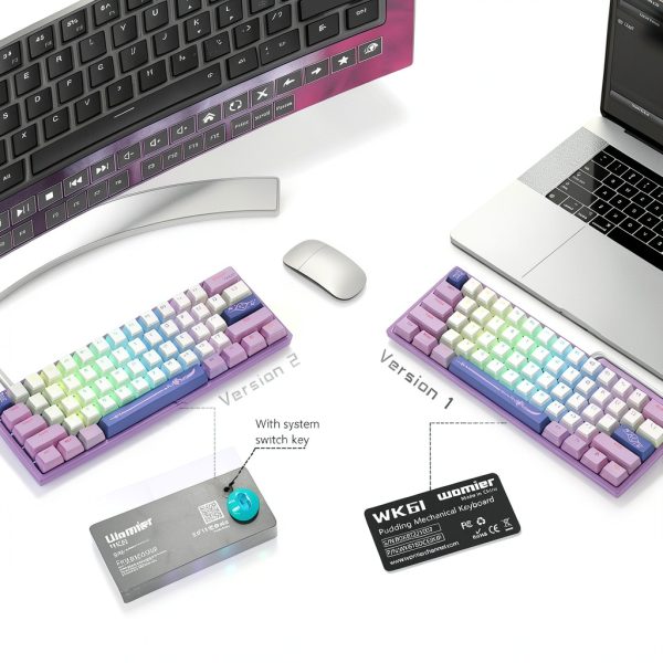 Womier 60% Keyboard WK61 V2 Mechanical RGB Gaming-5