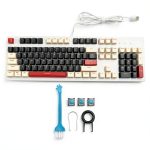 Topteng Hot Swappable Mechanical Keyboard Black RGB for-0