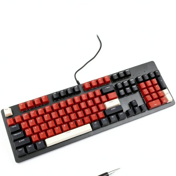 Hot Swappable Keyboard Topteng 104 RGB Black-5