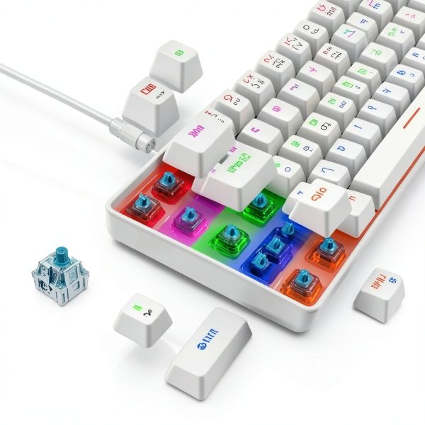 SKRAN 60% Mechanical Keyboard Compact RGB USB C-4