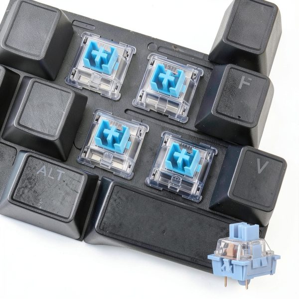 KeyPro 3-Pin Light Blue Switches 50gf Linear-5