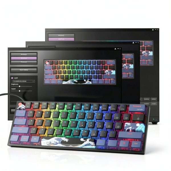 Womier 60% Keyboard WK61 V2 Mechanical RGB Gaming-3