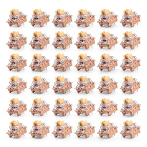 Mechanical Keyboard 36Pcs 3-Pin Brown Switches 45gf Tactile Hot Swap-0