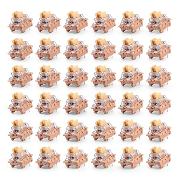 Mechanical Keyboard 36Pcs 3-Pin Brown Switches 45gf Tactile Hot Swap-0