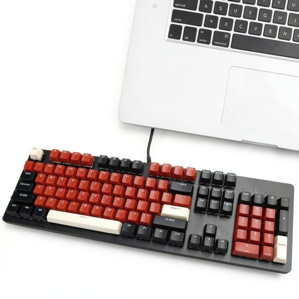 Hot Swappable Keyboard Topteng 104 RGB Black-6