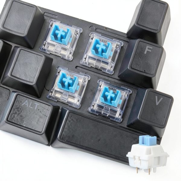 Blue 36Pcs 5‑Pin 50gf Linear Keyboard Switches – Hot‑Swap Switches-5