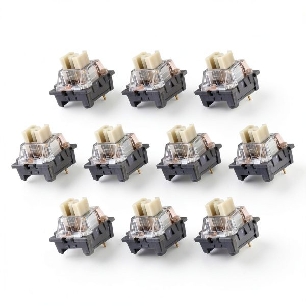 3 Pin 40gf Gray Keyboard Switches 10pcs OEM Hot Swap Switches-0
