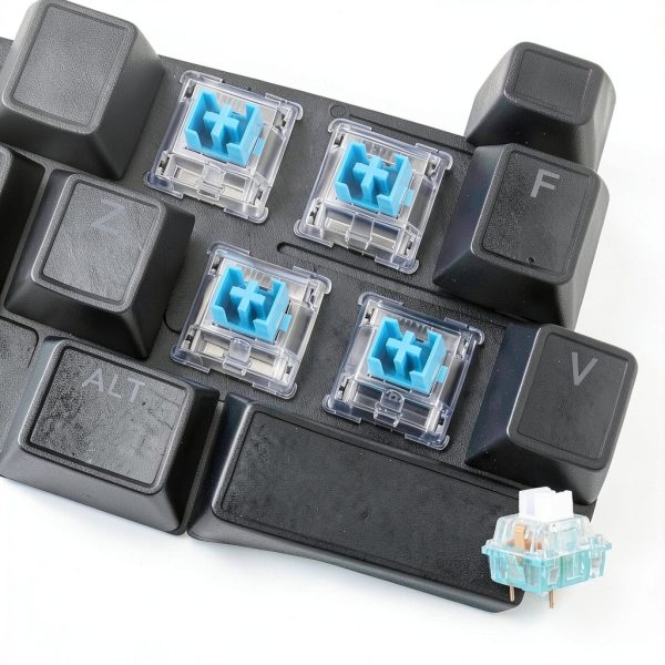 Blue 55gf 3-Pin Mechanical Keyboard Switches 10 Pack – Smooth Tactile-5