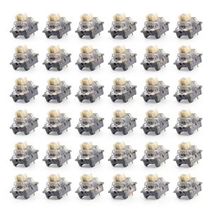 Gray 3-Pin 40gf Keyboard Switches 36Pcs Dust‑Resistant-0