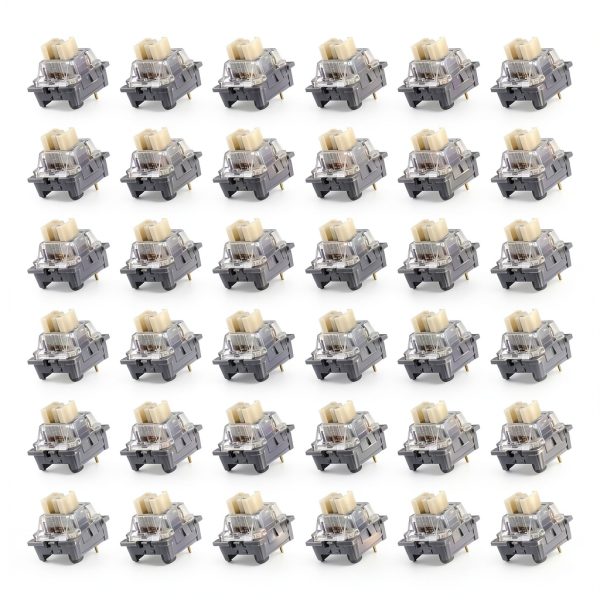 Gray 3-Pin 40gf Keyboard Switches 36Pcs Dust‑Resistant-0