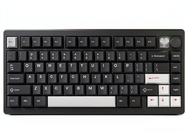 MT75 Wireless Mechanical Keyboard Womier 75% Layout Volume Knob Black-0