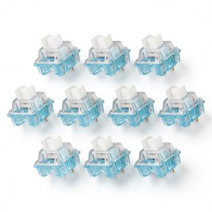 Blue 55gf 3-Pin Mechanical Keyboard Switches 10 Pack – Smooth Tactile-0