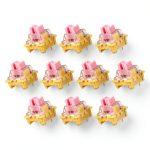 Pink 45gf Linear 3‑Pin Mechanical Keyboard Switches 10 Pack –-0