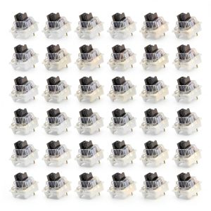 3 Pin Keyboard Switches KeyPro 36pcs Black Linear 60gf Mechanical-0