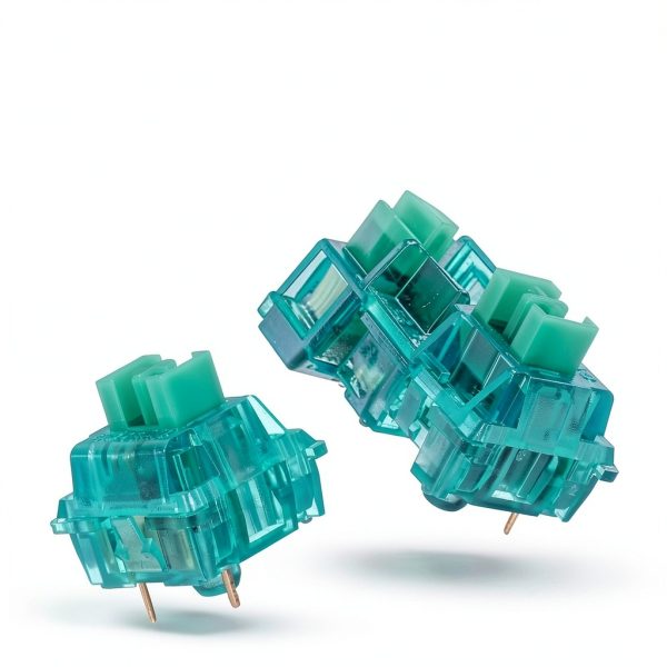 Green 10Pcs 3-Pin 40gf Mechanical Keyboard Switches Linear Hot‑Swap-2