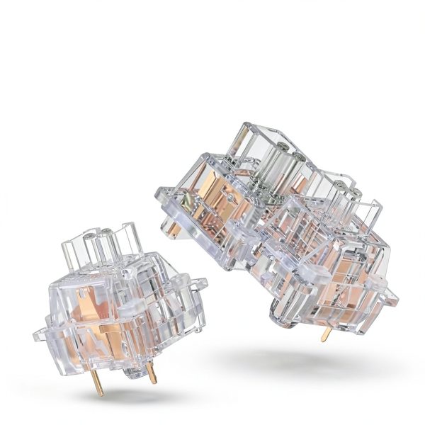 Kailh 10Pcs 3‑Pin 40gf Clear Linear Switches for Hot‑Swap Keyboards-2