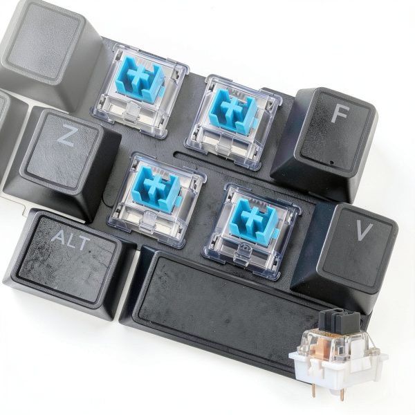 3 Pin Keyboard Switches KeyPro 36pcs Black Linear 60gf Mechanical-5