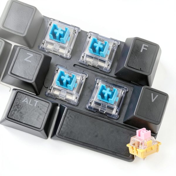 36Pcs 3-Pin Keyboard Switches Pink Linear 45gf by Generic-5